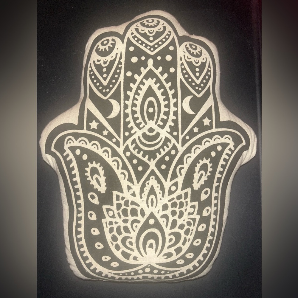 Decorative Hamsa Throw Pillow